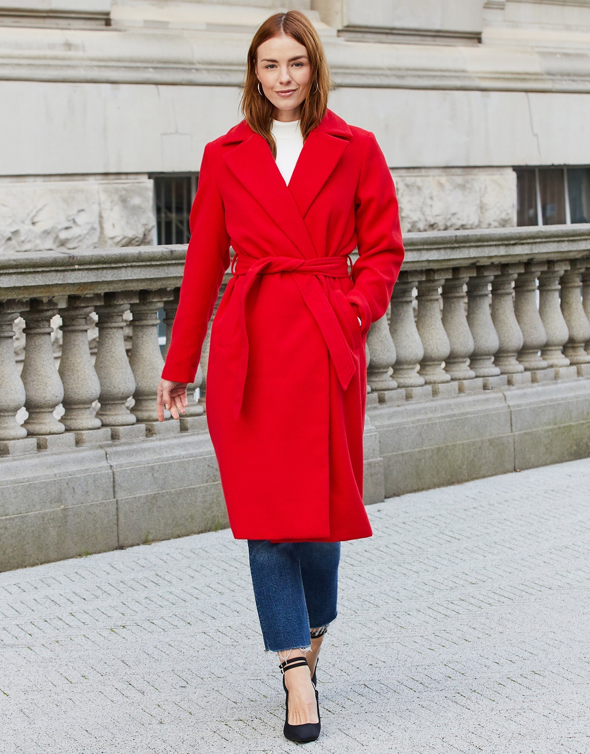 womens-red-revere-collar-belted-tailored-ladies-formal-coat-tbld06874-1