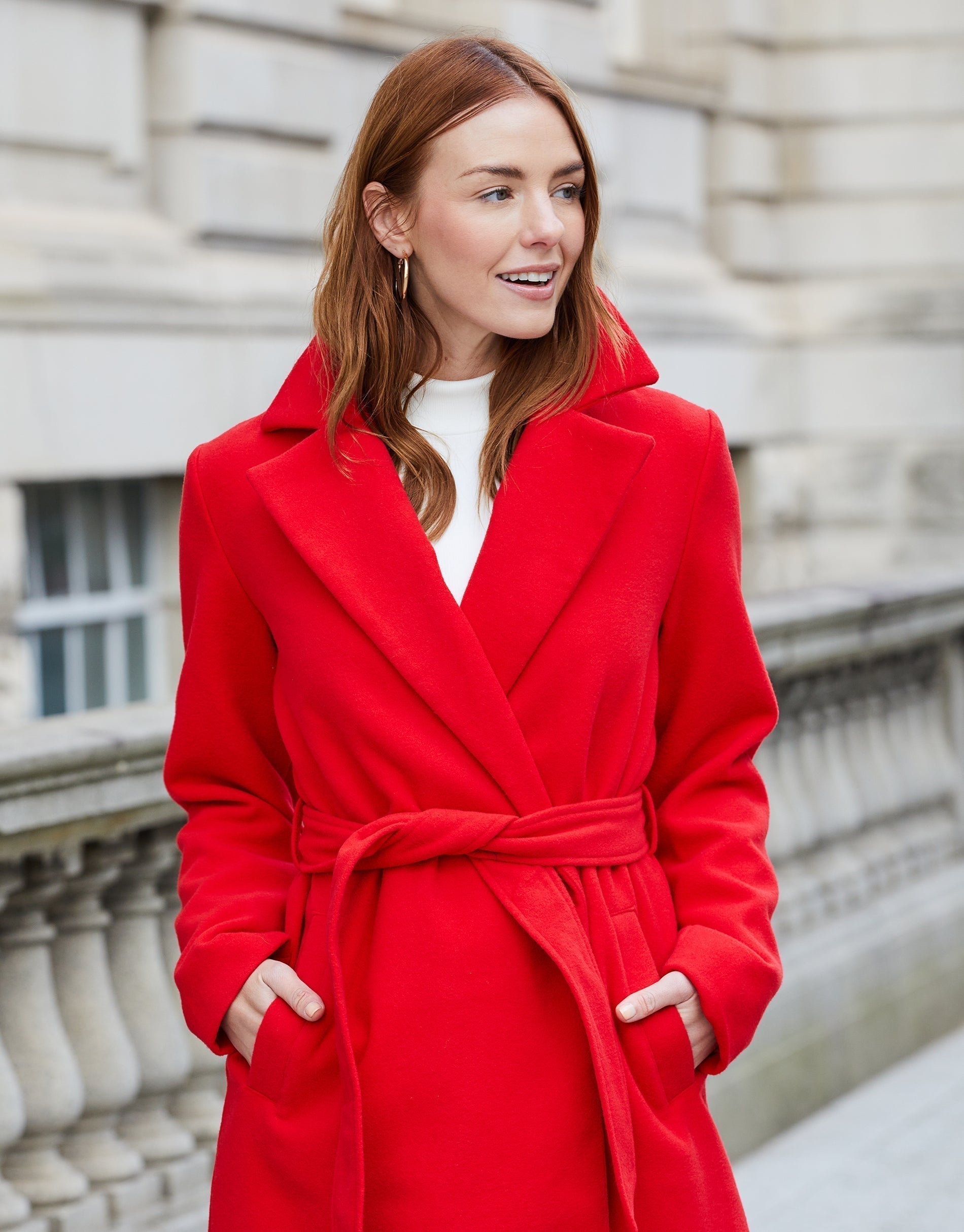 womens-red-revere-collar-belted-tailored-ladies-formal-coat-tbld06874-4